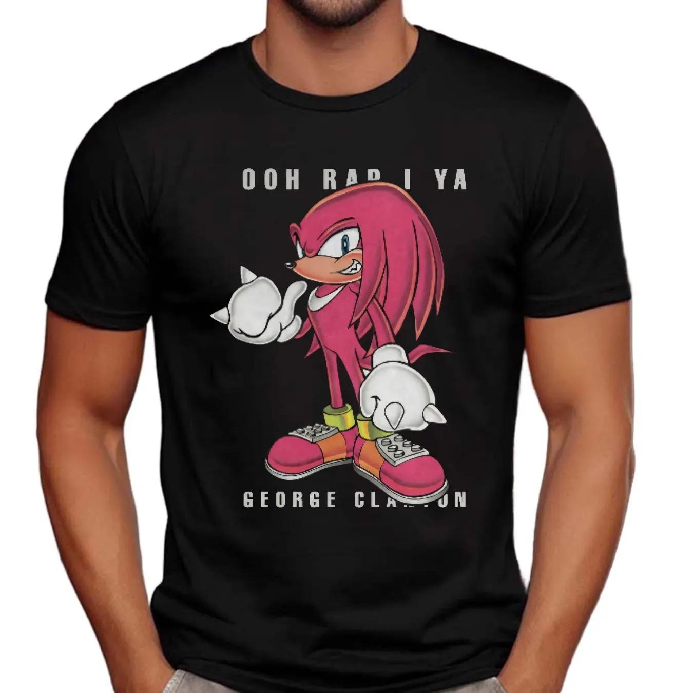 Knuckles The Echidna Ooh Rap I Ya George Clanton Red Sonic Tour T Shirt