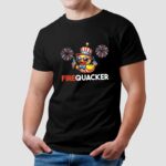 Cute duck firequacker patriotic 4th of july t shirt