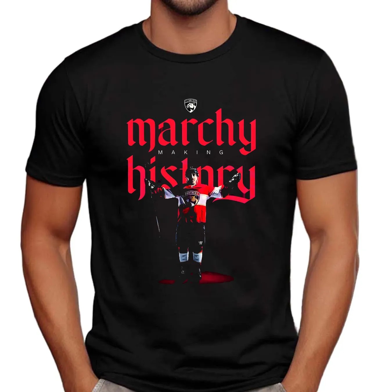 Marchy Making History Florida Panthers Hockey Player T Shirt
