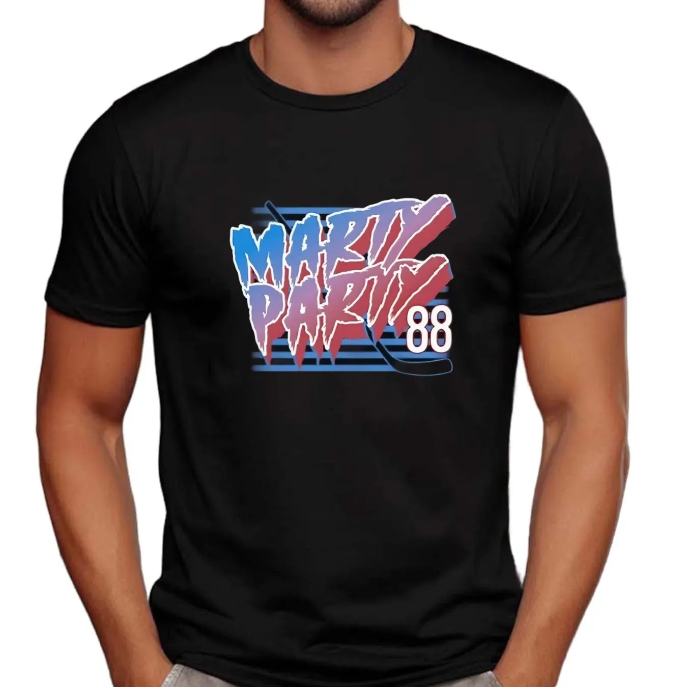 Marty Party Martin Necas 88 Colorado Avalanche Hockey T Shirt