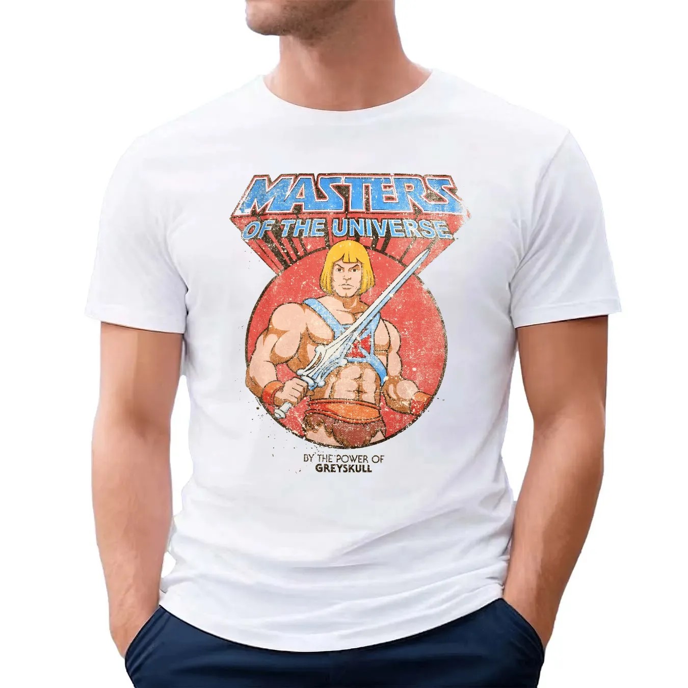 Masters of The Universe He-Man By Power Of Greyskull T Shirt