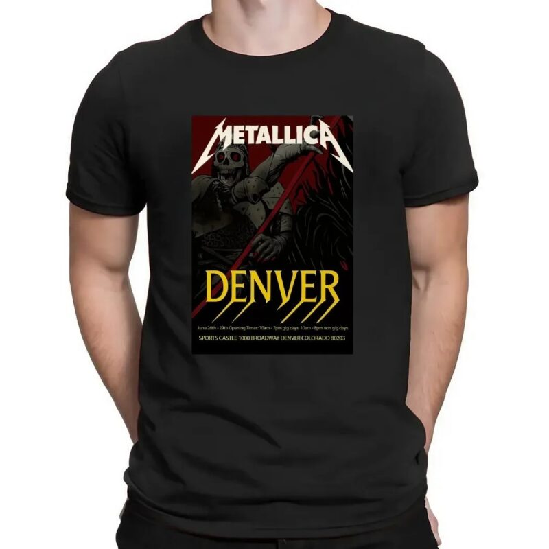 Metallica Concert Tour M72 World Tour June 26 and 29, 2025 Tonight In Denver Colorado Setlist Canvas Poster T Shirt