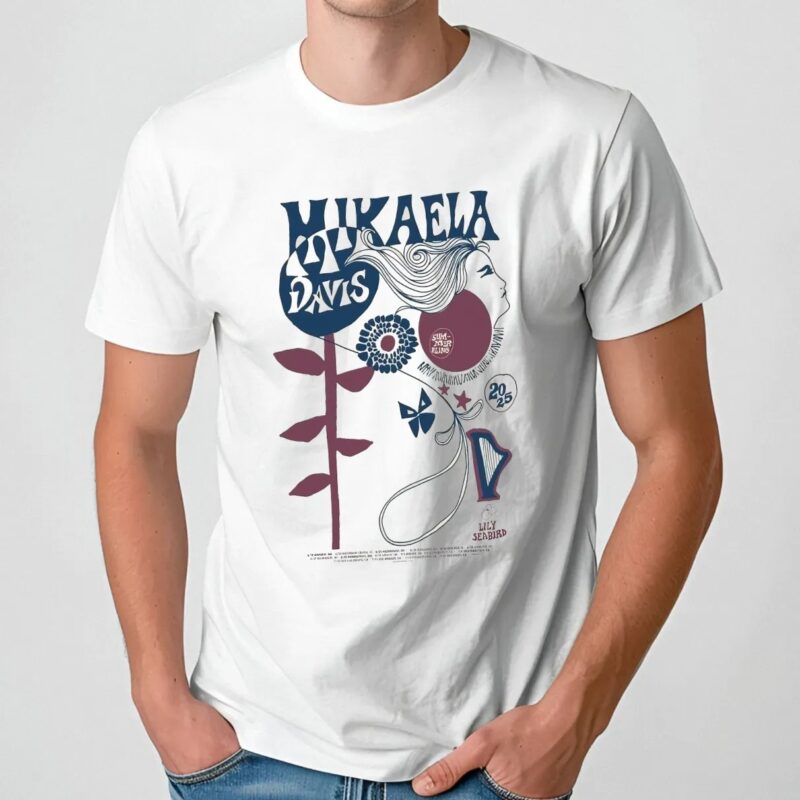 Mikaela Davis Summer Tour 2025 Poster T Shirt