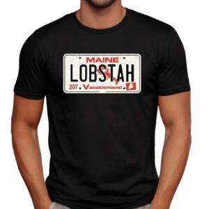 Maine Lobstah License Plate T Shirt