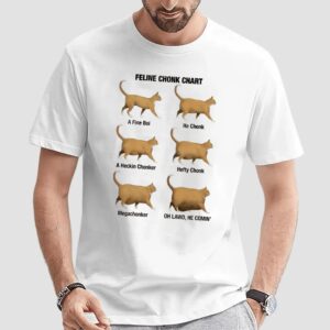 Cat Feline Chonk Chart A Fine Boi Meme T Shirt