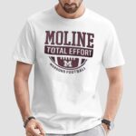 Moline Total Effort Maroons Football T Shirt