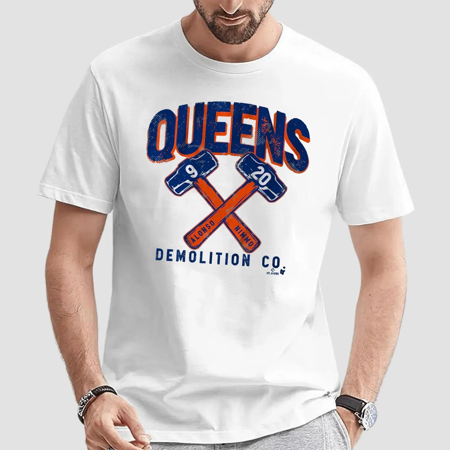Pete Alonso and Brandon Nimmo Queens Demolition Co T Shirt