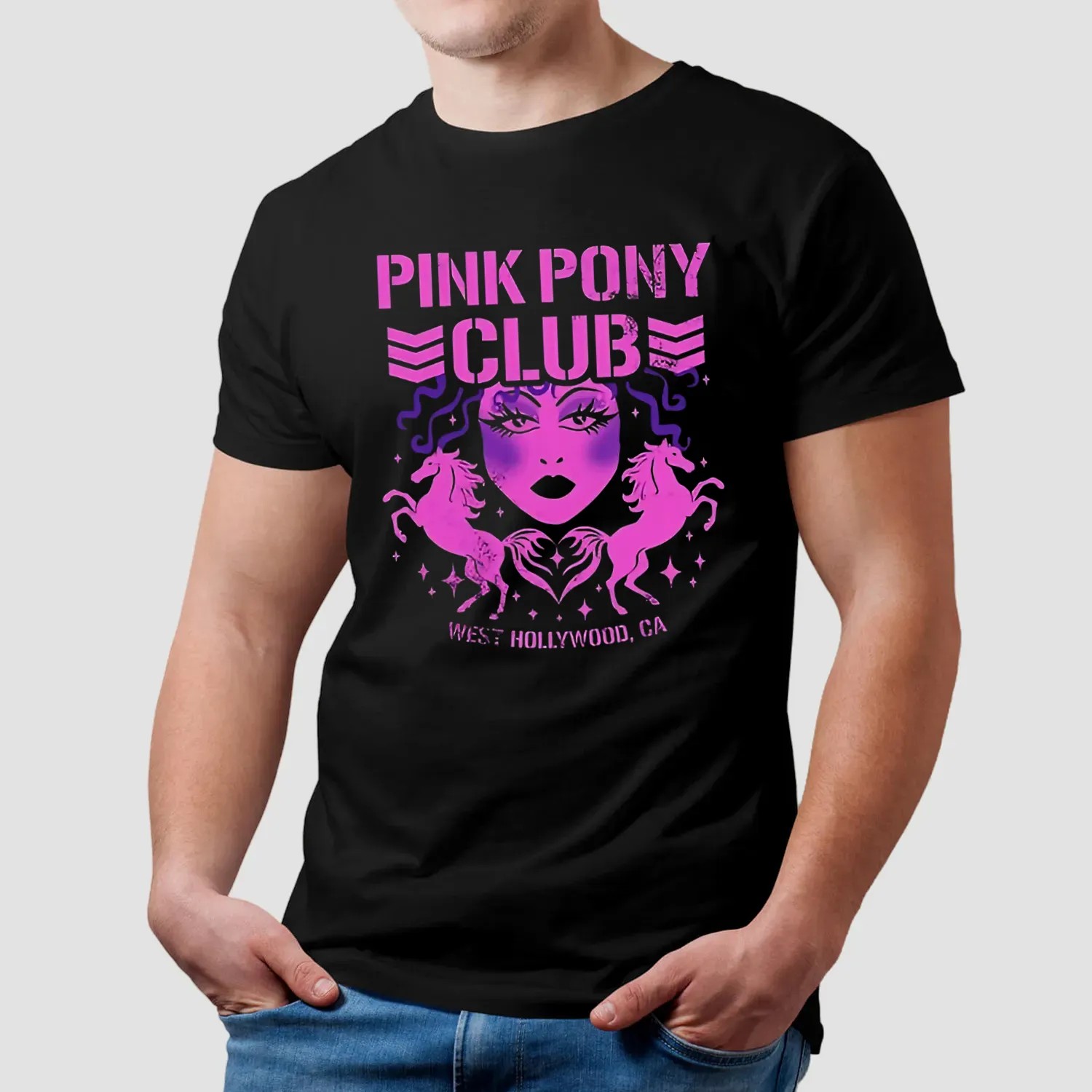 Pink Pony Bullet Club Chappell Roan West Hollywood CA T Shirt