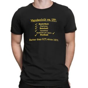 Vanderbilt Vs Ut Basketball Diploma Baseball Location Rednecks Football T Shirt