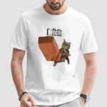 Cat throwing brick shirt