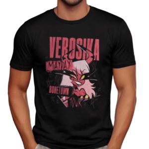 Helluva Boss Verosika Mayday Bonetown Tour Double-Sided T Shirt