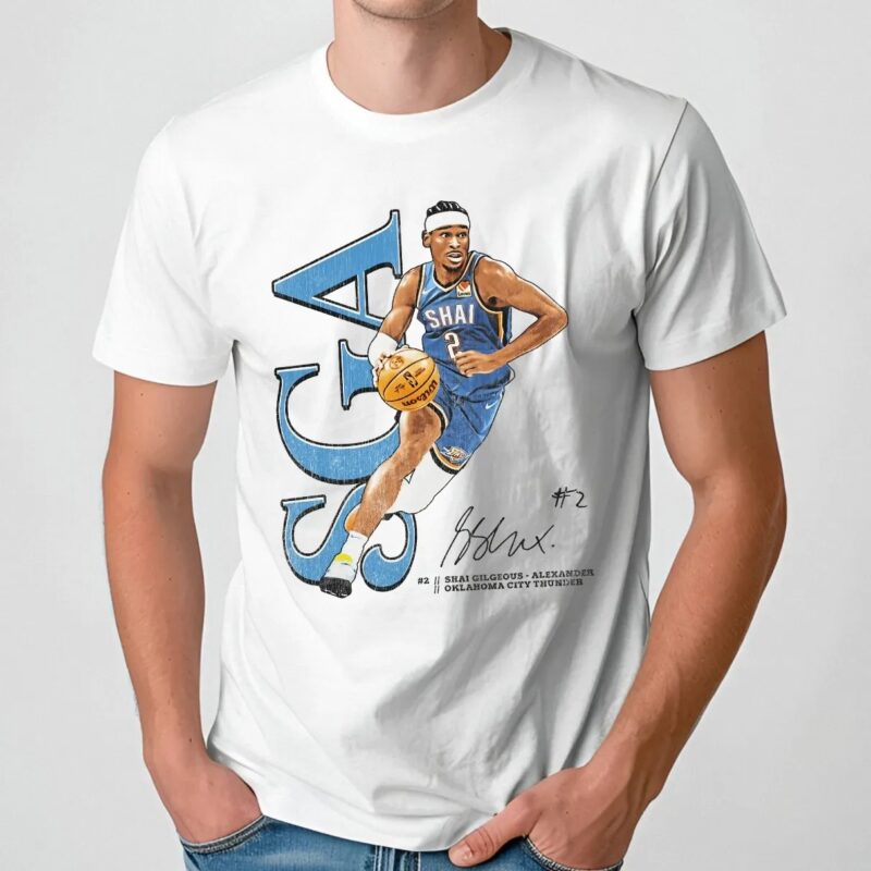 SGA Shai Gilgeous-Alexander Oklahoma City Thunder signature T shirt