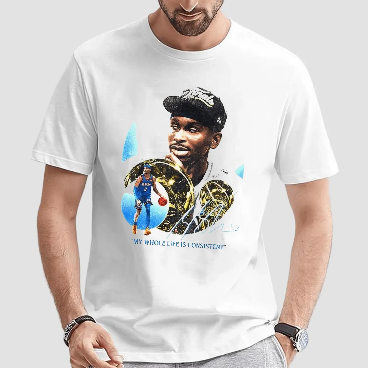 SGA Shai Gilgeous-alexander OKC My Whole Life Is Consitent Signature The 2025 NBA Finals MVP T Shirt