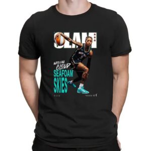 Natasha Cloud New York Liberty Seafoam Skies Magazine SLAM Cover 2025 WNBA Season T Shirt