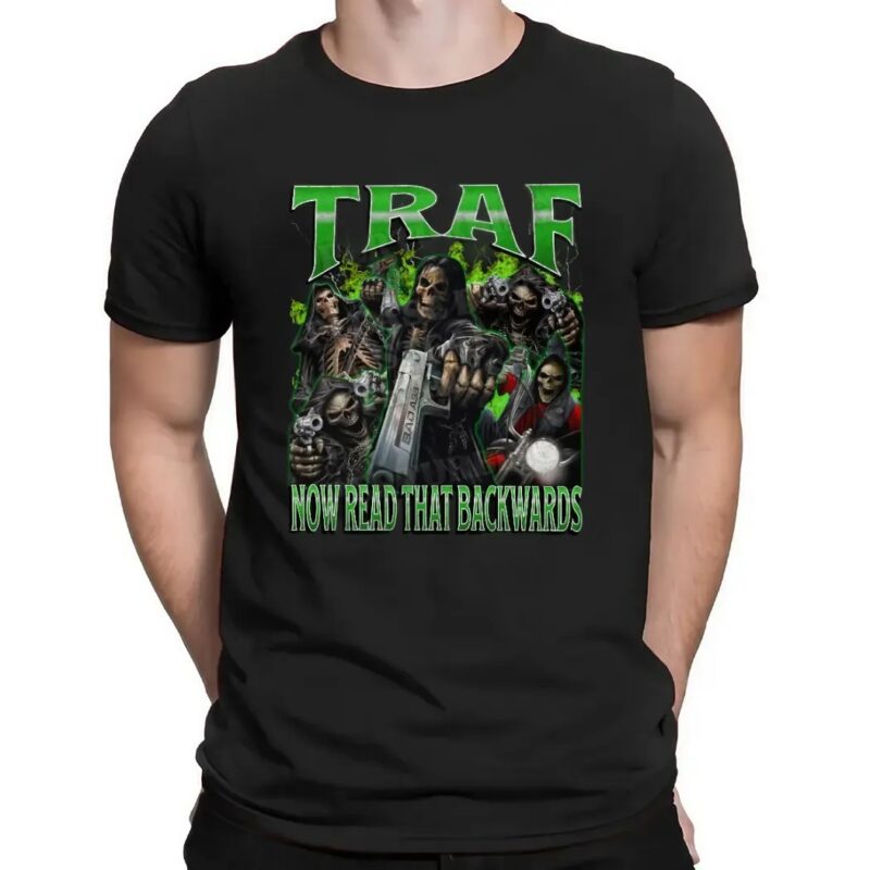 Skeleton Traf Now Read That Backwards Fart Meme Bootleg T Shirt