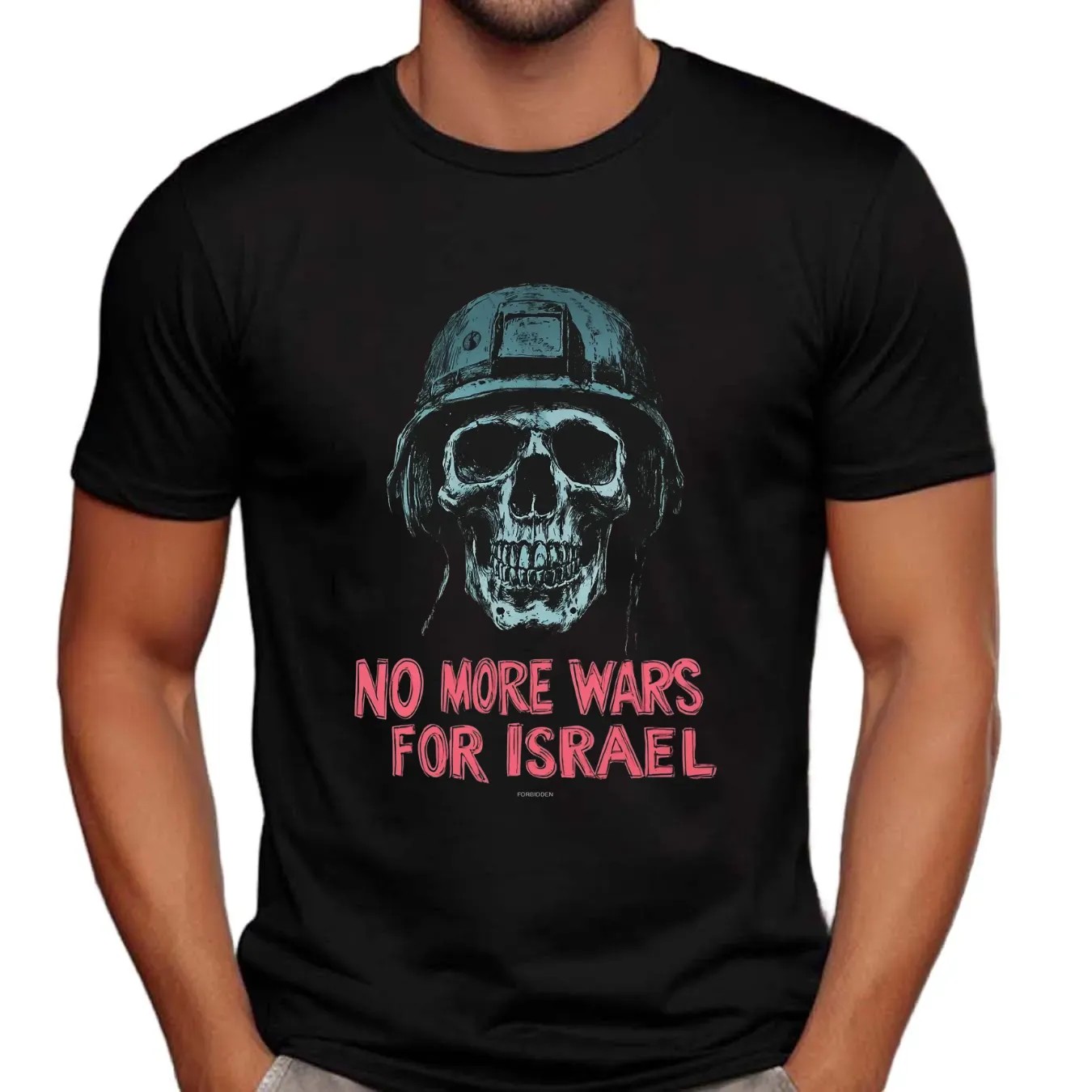 Skull Veterrant No More Wars For Israel T Shirt