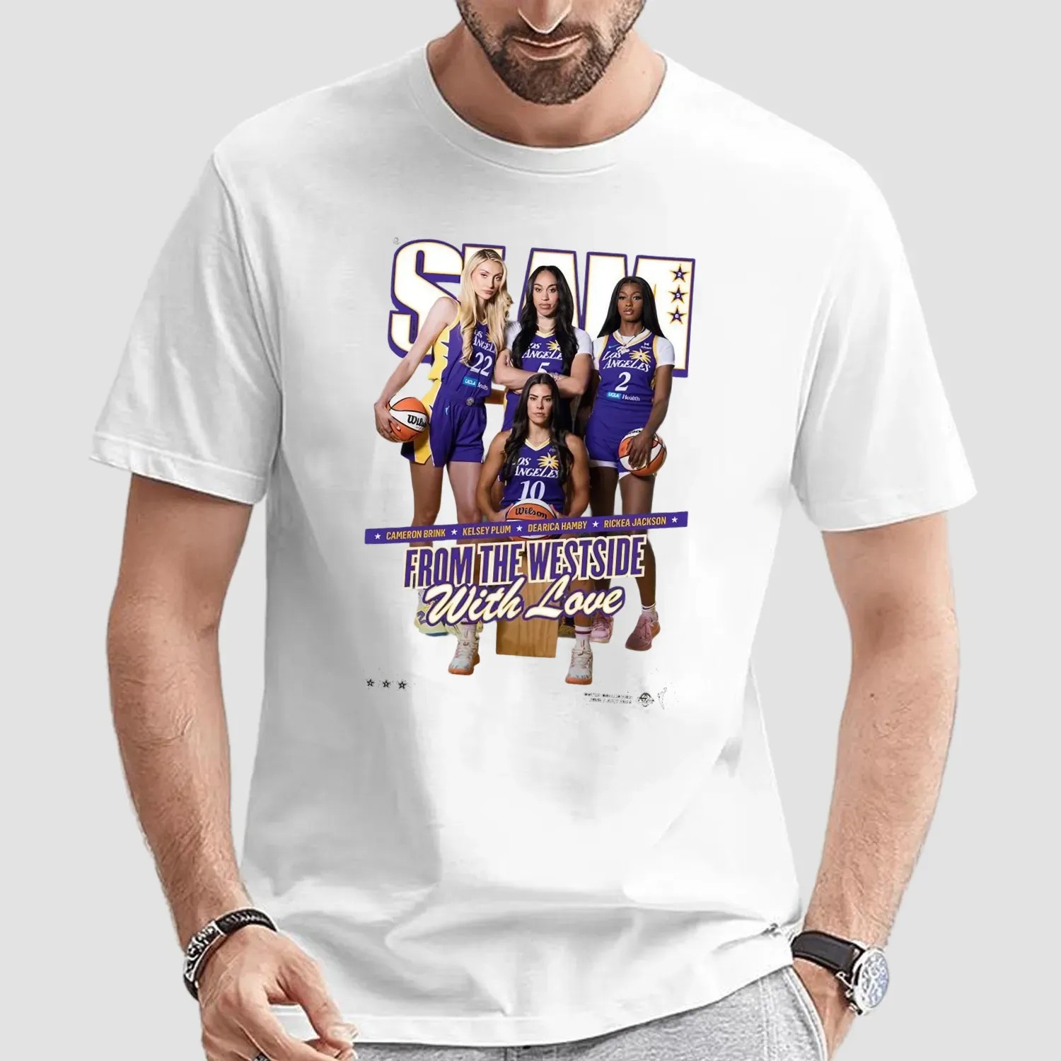 Slam Cameron Brink Kelsey Plum Dearica Hamby And Rickea Jackson From The Westside With Love T Shirt