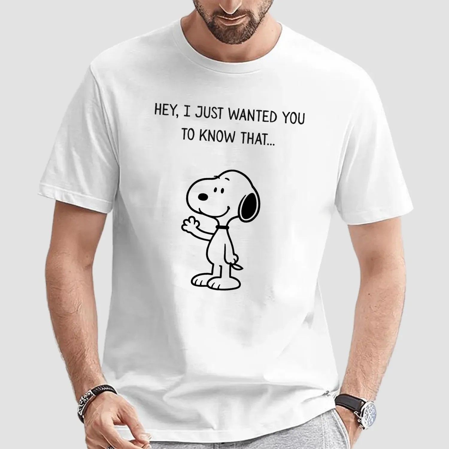 Snoopy The Peanut Hey I Just Wanted You To Know That T Shirt