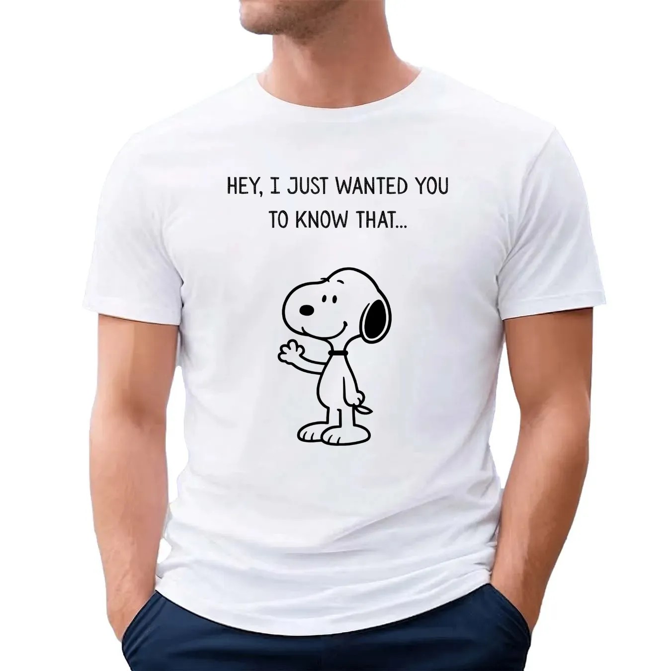 Snoopy The Peanut Hey I Just Wanted You To Know That T Shirt