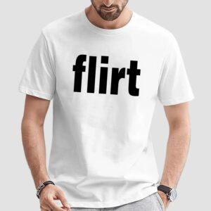 Chicken s Date Amelia Dimoldenberg wearing flirt t shirt
