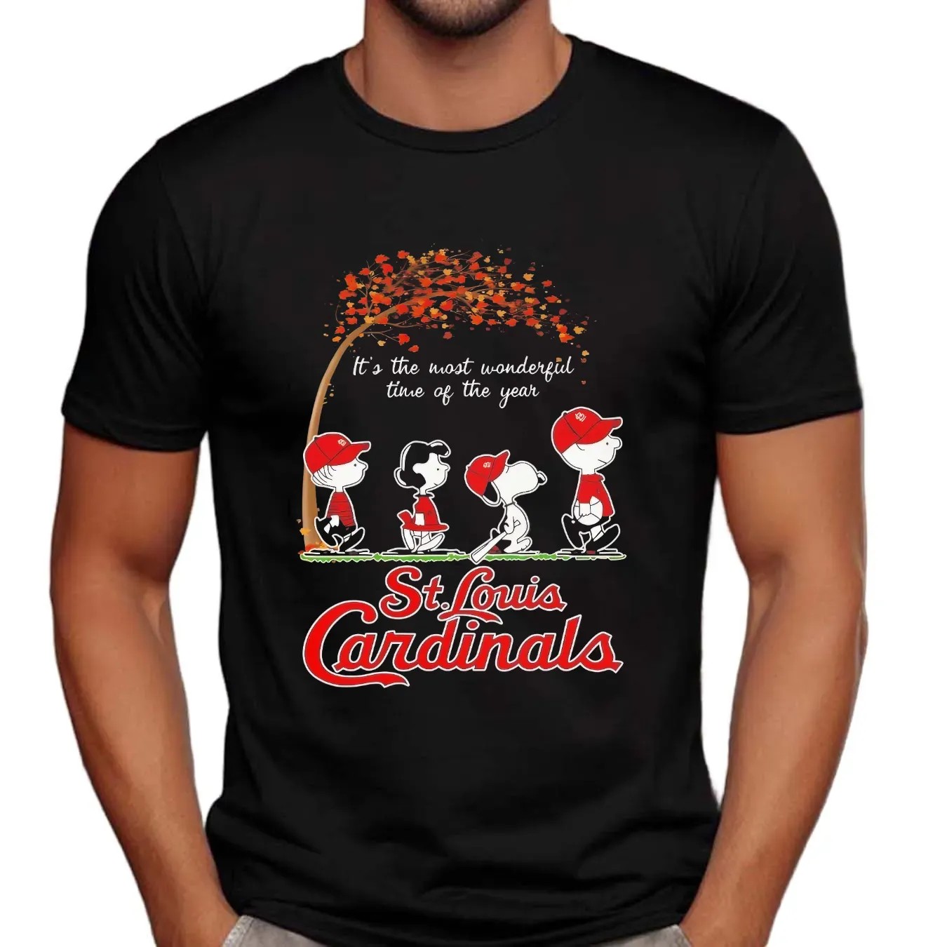 St Louis Cardinals The Peanut It’s The Most Wonderful Time Of The Year Fan T Shirt