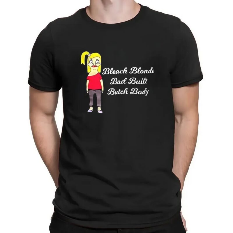 Tammy Larsen bleach blonde bad built butch body t shirt