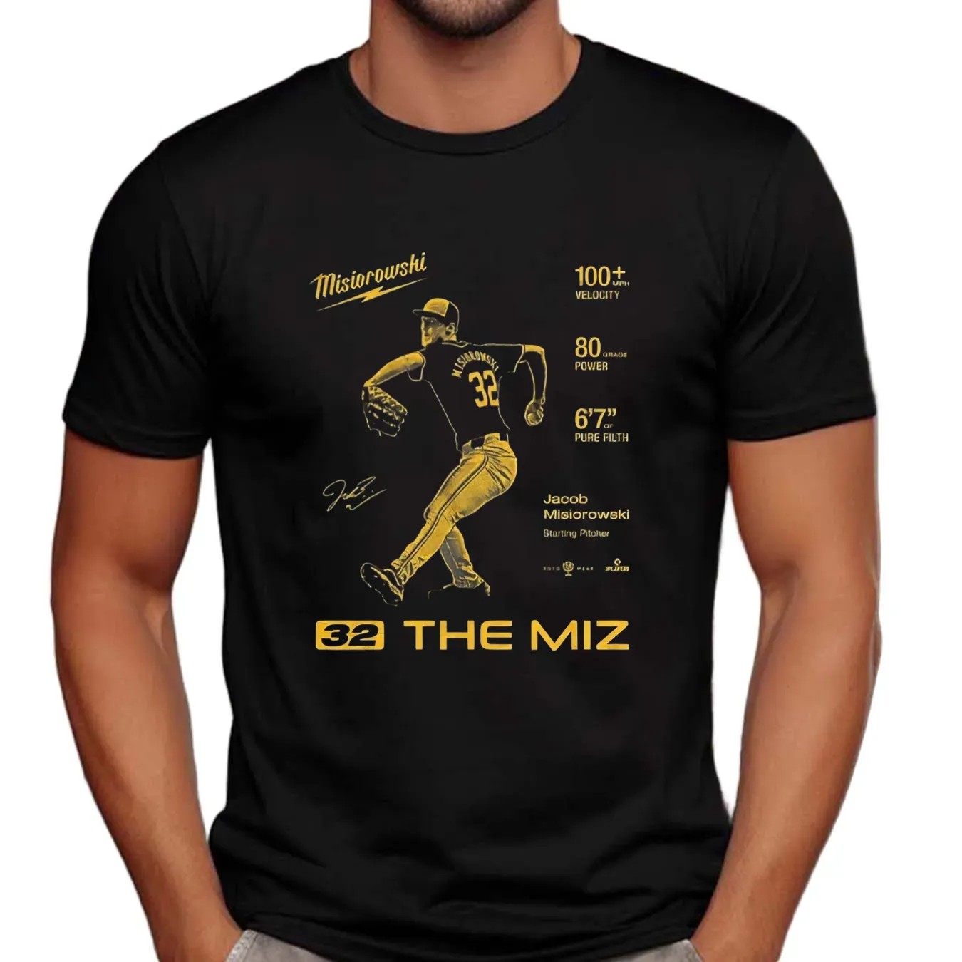 The Miz 32 Milwaukee Brewers Jacob Misiorowski signature t shirt