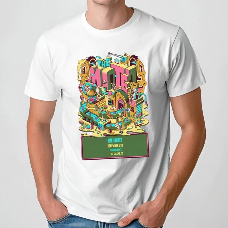 The Motet Washington’s Fort Collins, CO December 6 2025 T Shirt