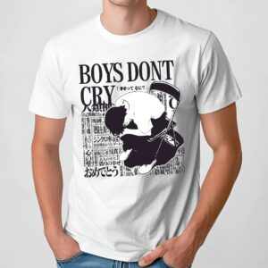 Neon Genesis Evangelion Shinji Ikari Boys Don't Cry T Shirt