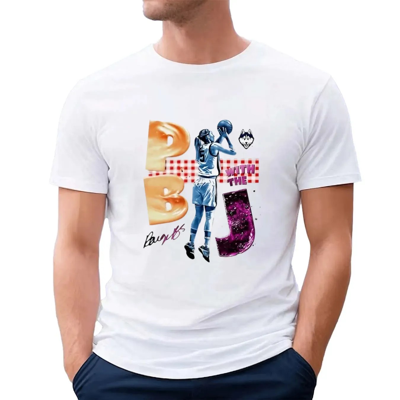 Uconn Huskies Paige Bueckers Pb With The J Signature T Shirt