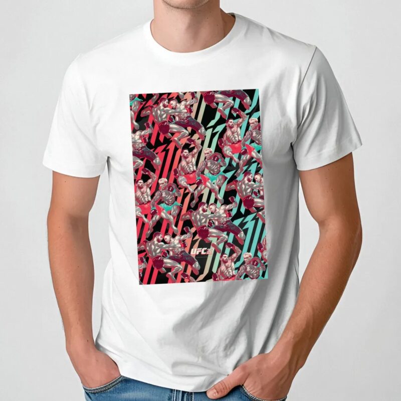 Ufc 317 Topuria Vs Oliveira Artist Series Framed T Shirt
