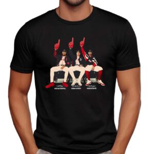 Kristian Campbell Roman Anthony and Marcelo Mayer Boston Red Sox Prospects Bench Signatures T Shirt