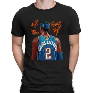 SGA Shai Gilgeous-alexander 2 OKC Thunder Finals MVP NBA Champions 2025 Behind T Shirt