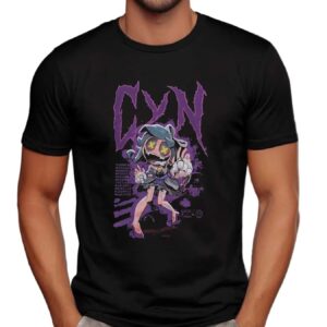 Murder Drones Cyn Pixelated Graphics T Shirt