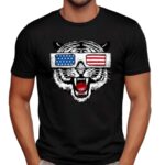 Tiger Wearing American Shades Sunglasses T Shirt