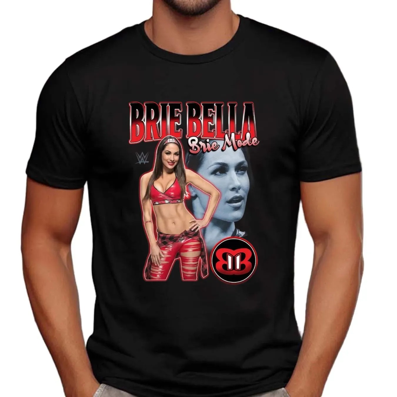 WWE Brie Bella Brie Mode Full Body Vintage Portrait T Shirt
