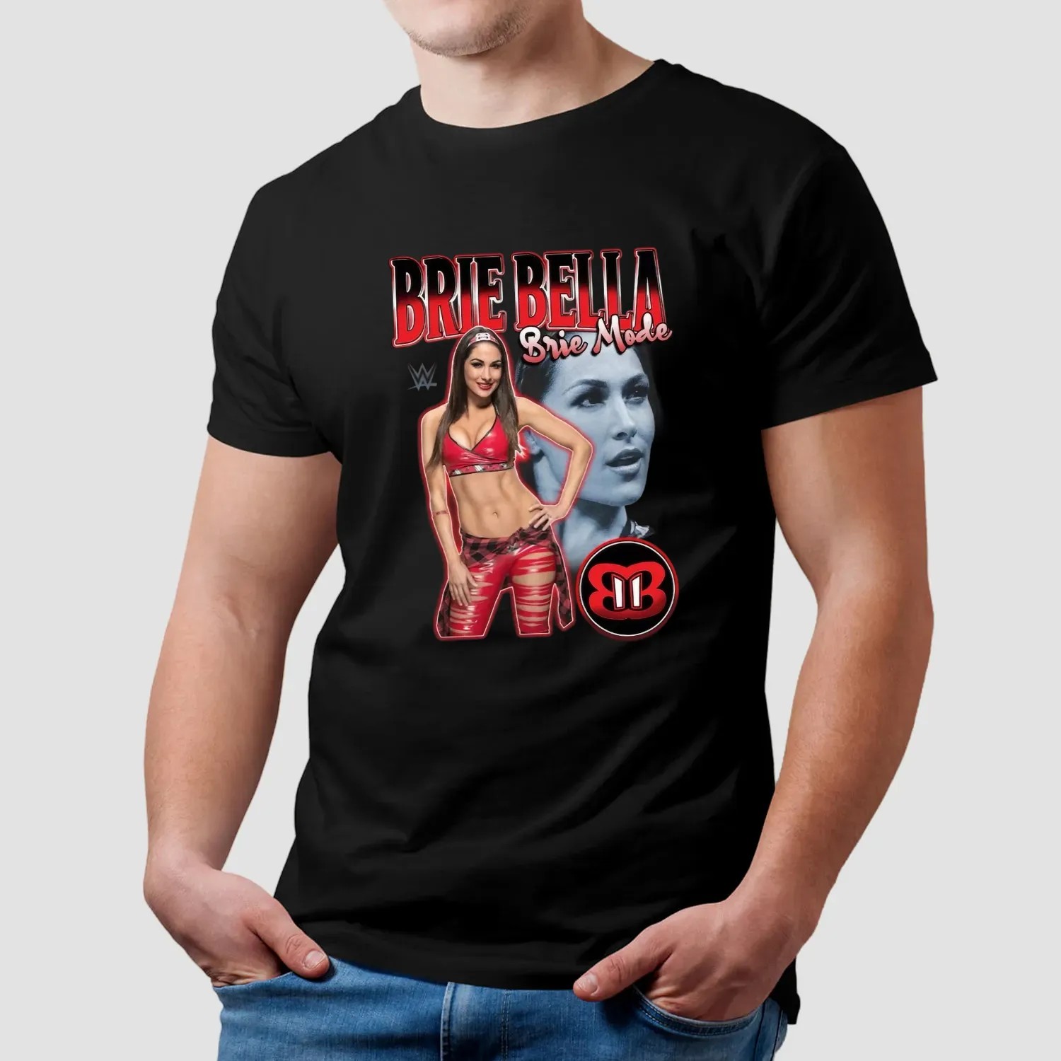 WWE Brie Bella Brie Mode Full Body Vintage Portrait T Shirt