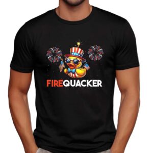 Duck Firequacker Patriotic 4th Of July T Shirt