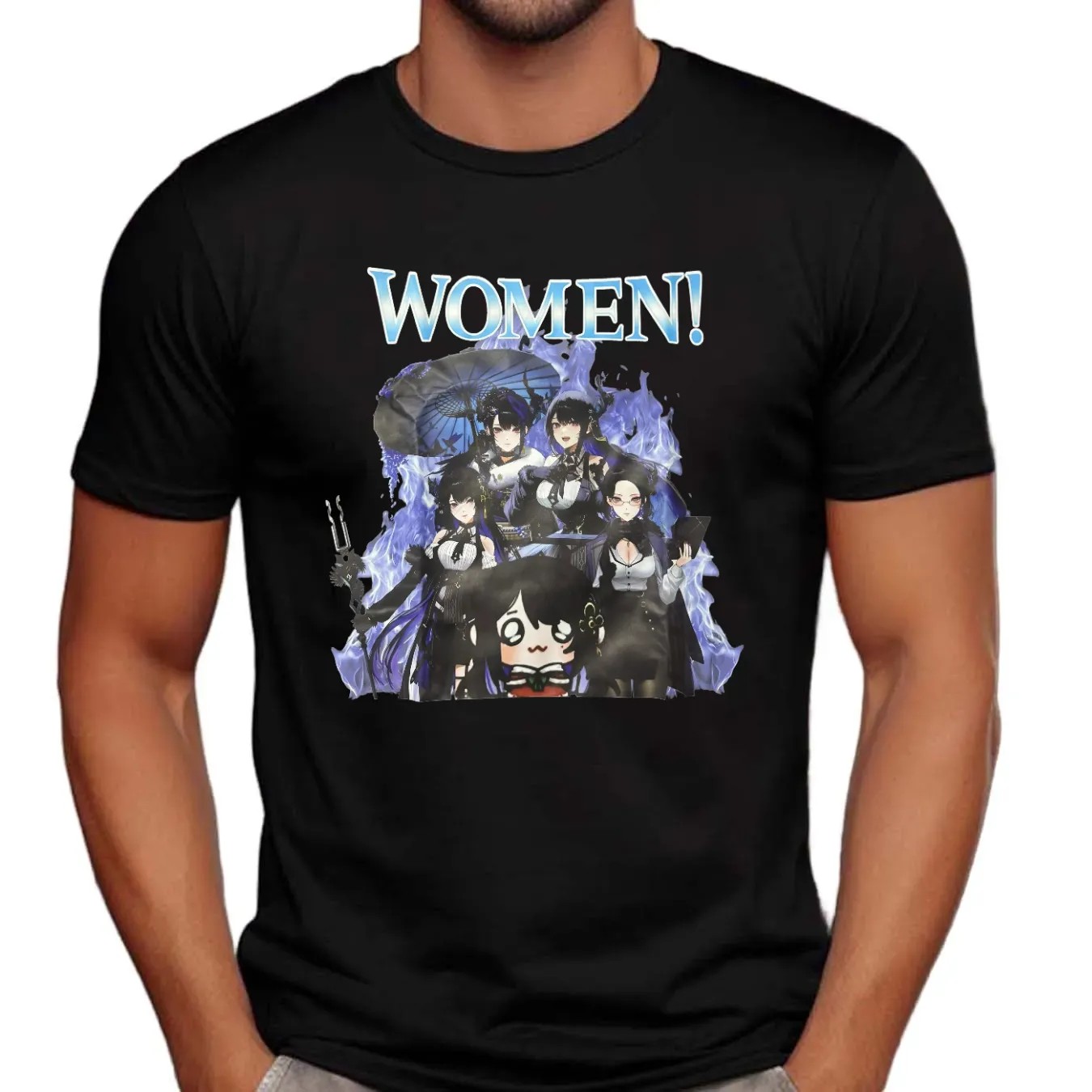 Women Hololive Nerissa Ravencroft Vtuber Vintage Bootleg T Shirt