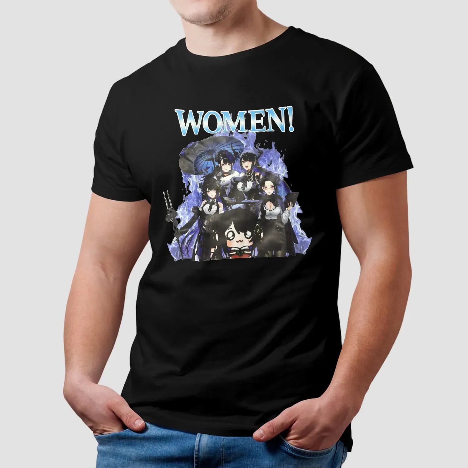Women Hololive Nerissa Ravencroft Vtuber Vintage Bootleg T Shirt
