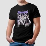 One Piece Luffy And Trafalgar Law Duo Purple Flames T Shirt