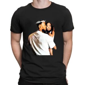 Kendrick Lamar Holding Sza Angelic Style Crown Of Thorns T Shirt