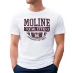 Moline Total Effort Maroons Football T Shirt
