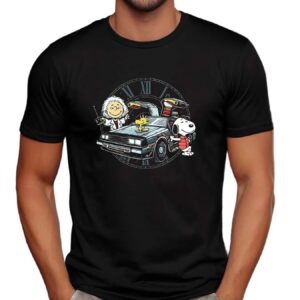 Snoopy Back To The Future X Peanuts Time Travel Buddies T Shirt