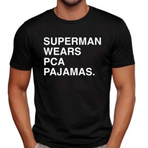Chicago Cubs Superman Wears Pca Pajamas T Shirt