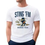 Sting 'Em Georgia Tech Yellow Jackets Baseball T Shirt