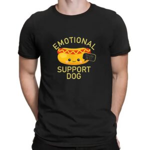 Hot Dog Emotional Support Dog You Can Do It T Shirt