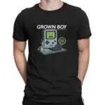 Grown Boy built to play forced to work t shirt
