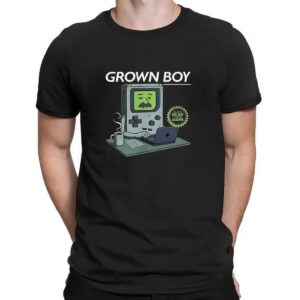 Grown Boy built to play forced to work t shirt