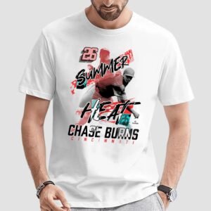 Chase Burns Summer Heat Cincinnati Reds T Shirt